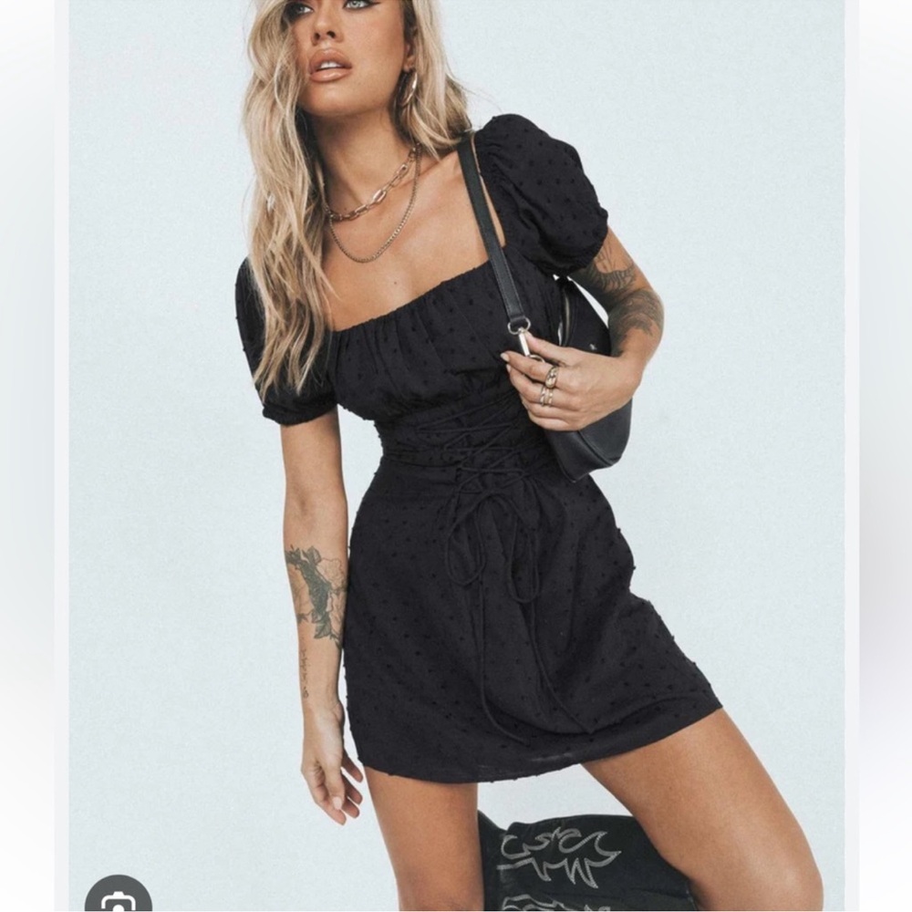 Princess Polly FAUCI MINI DRESS black
